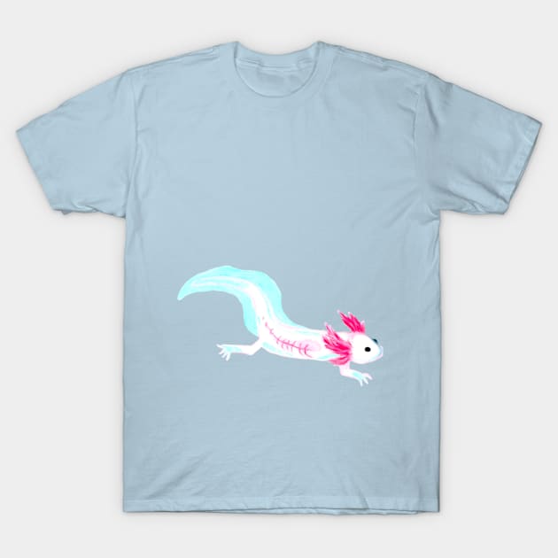 Axolotl T-Shirt by Art of V. Cook